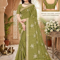 Printed Matching Saree with Without Blouse for Premium Ethnic and Traditional Wear | RT-MANTRA