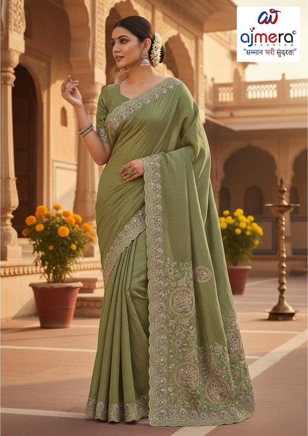 Synthetic Matching Saree with Blouse Piece for Premium Ethnic and Traditional Wear | SBV-HD-0446