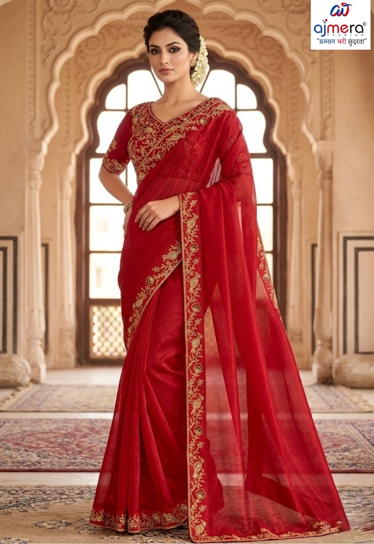 KPS-AMRUDLadies Matching Saree with Blouse Piece for Premium Ethnic and Traditional Wear | KPS-AMRUD