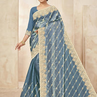 Matching Saree with Blouse Piece for Premium Ethnic and Traditional Wear | RRJ-VANDE BHARAT