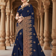 Fancy Saree with Without Blouse for Premium Ethnic and Traditional Wear | KAVI-ANMOL RATAN
