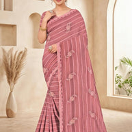 Matching Saree with Blouse Piece for Premium Ethnic and Traditional Wear | VKM-C PLUS