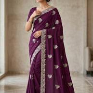 Ladies Matching Saree with Blouse Piece for Premium Ethnic and Traditional Wear | MTE-AMAZING PLANT