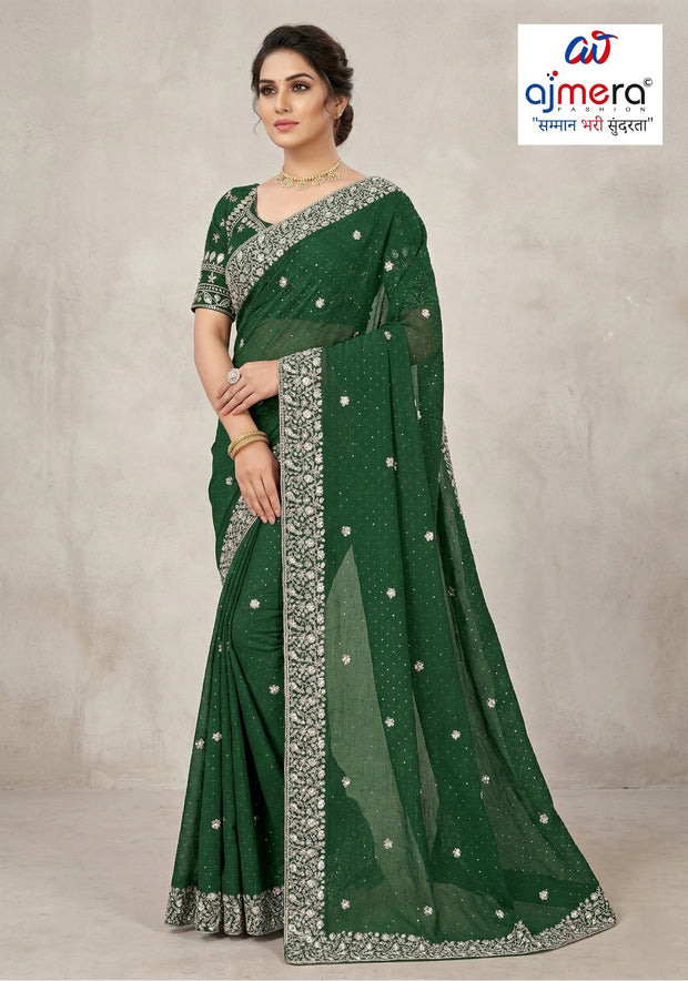 Dyed Saree with Blouse Piece for Premium Ethnic and Traditional Wear | MKM-VASUKI