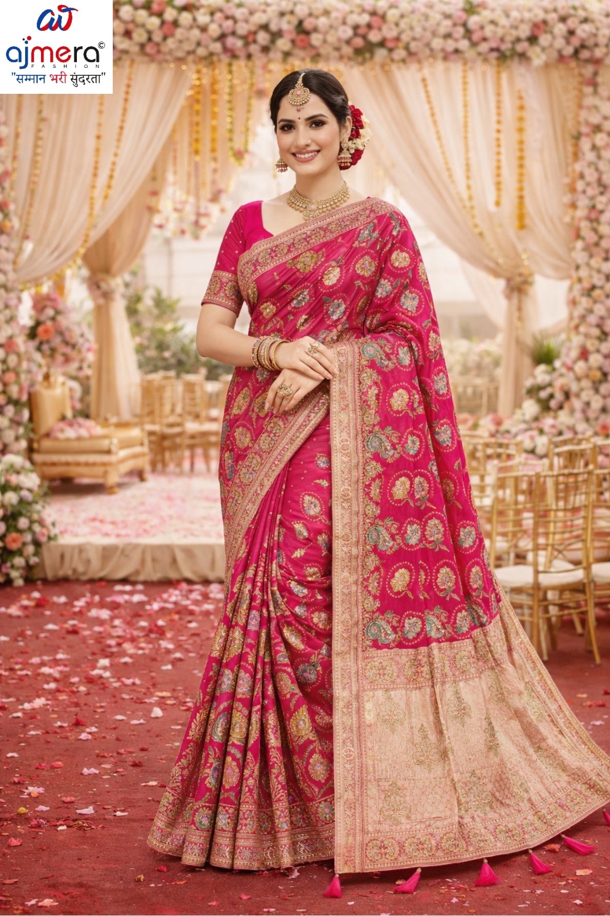 Dyed Fancy Matching Saree with Blouse Piece for Premium Ethnic and Traditional Wear | RAL-SWAD