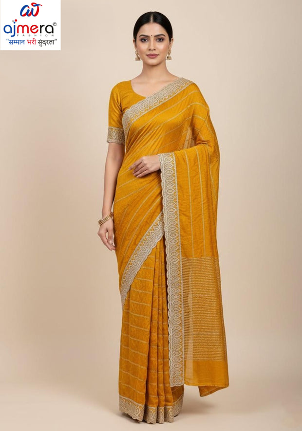 Ethnic Matching Saree with Blouse Piece for Premium Ethnic and Traditional Wear | SBV-HD-0344D