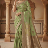 Embroidered Fancy Saree with Blouse Piece for Premium Ethnic and Traditional Wear | SBV-HD-0421L