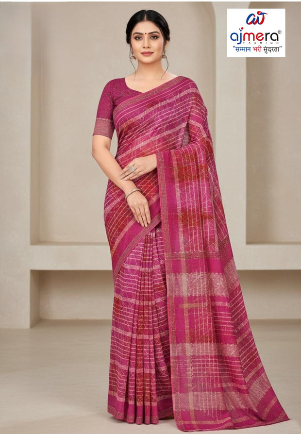 Ethnic Matching Saree with Blouse Piece for Premium Ethnic and Traditional Wear | RAL-SNAP