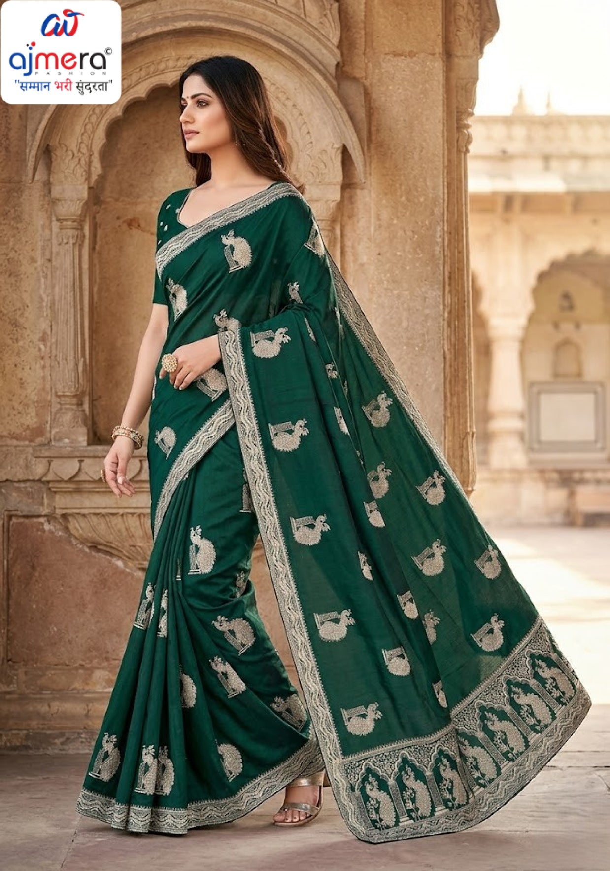 Synthetic Matching Saree with Blouse Piece for Premium Ethnic and Traditional Wear | RT-NIVIA-A