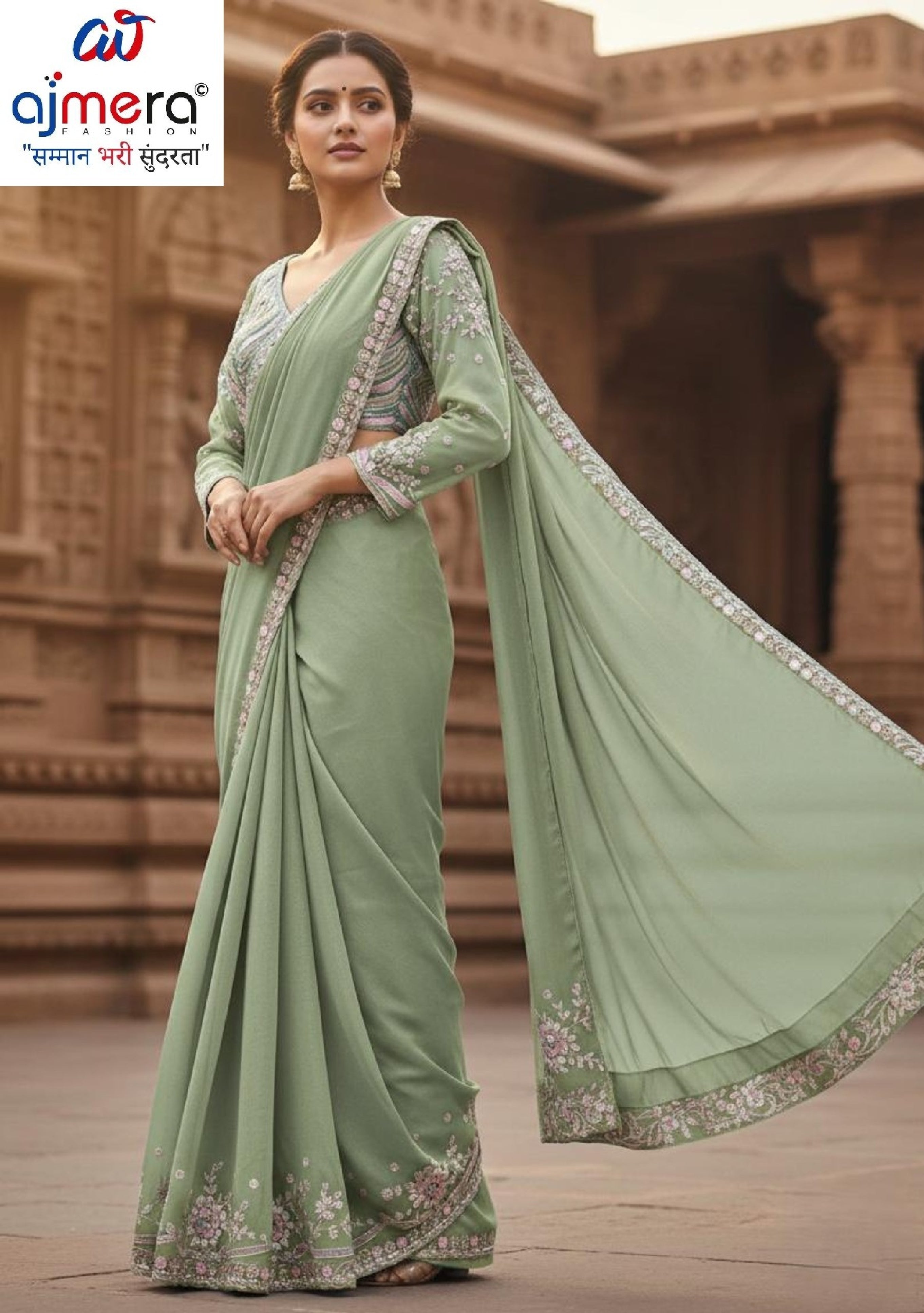 Matching Saree with Blouse Piece for Premium Ethnic and Traditional Wear | SDO-HW01584
