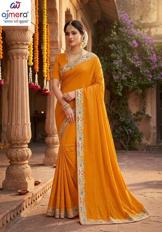 Dyed Fancy Matching Saree with Without Blouse for Premium Ethnic and Traditional Wear | RT-ROOP SANGAM