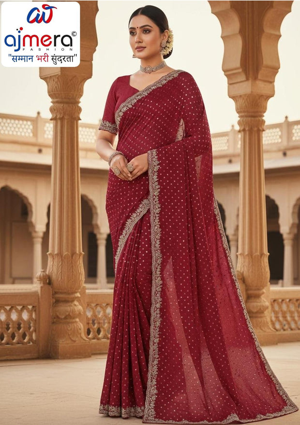 Dyed Saree with Blouse Piece for Premium Ethnic and Traditional Wear | MTE-KAVITA FASHION