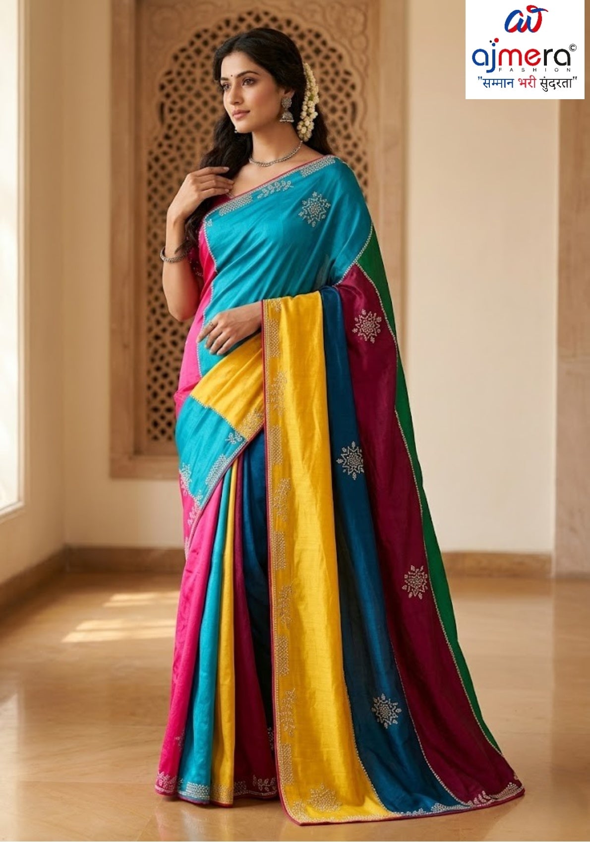 Designer Matching Saree with Blouse Piece for Premium Ethnic and Traditional Wear | VLS-TIRANGA