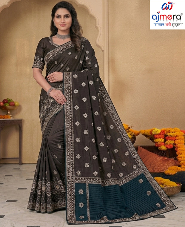 Ethnic Matching Saree with Blouse Piece for Premium Ethnic and Traditional Wear | TUL-RISTA