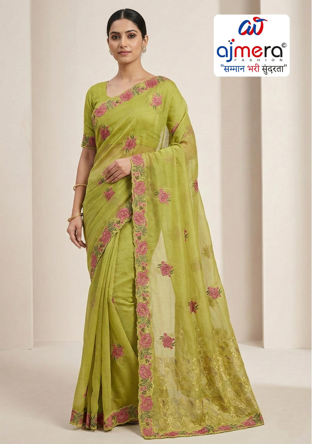 Party Wear Matching Saree with Blouse Piece for Premium Ethnic and Traditional Wear | SBV-HD-0313