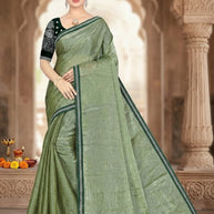 Embroidered Fancy Saree with Blouse Piece for Premium Ethnic and Traditional Wear | SMM-8728