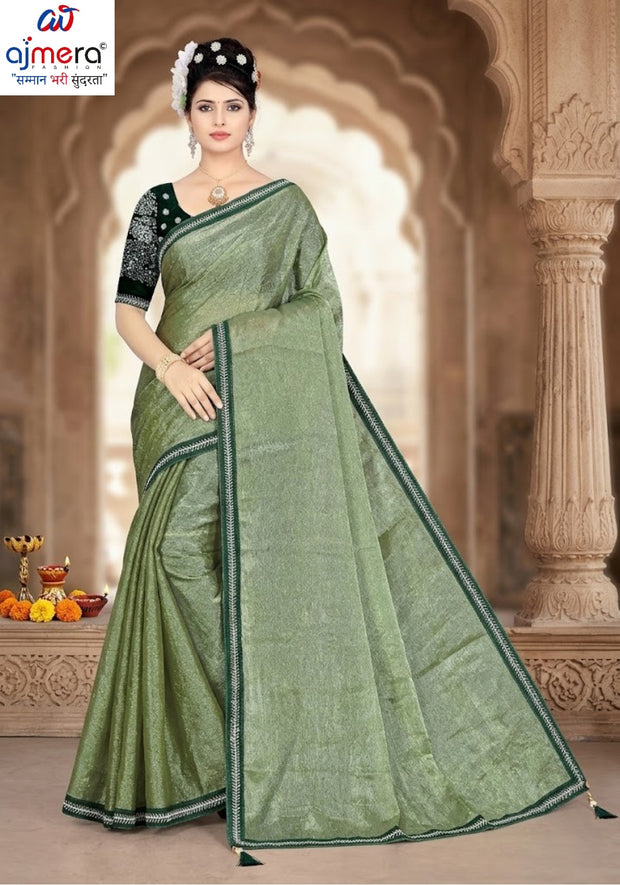 Embroidered Fancy Saree with Blouse Piece for Premium Ethnic and Traditional Wear | SMM-8728