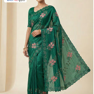 Embroidered Fancy Saree with Blouse Piece for Premium Ethnic and Traditional Wear | SBV-HD-0312