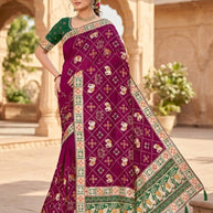 Ethnic Matching Saree with Blouse Piece for Premium Ethnic and Traditional Wear | BSP-JASODA