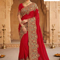 Dyed Saree with Blouse Piece for Premium Ethnic and Traditional Wear | SBV-HD-0473