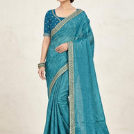 Designer Matching Saree with Blouse Piece for Premium Ethnic and Traditional Wear | SMM-8578