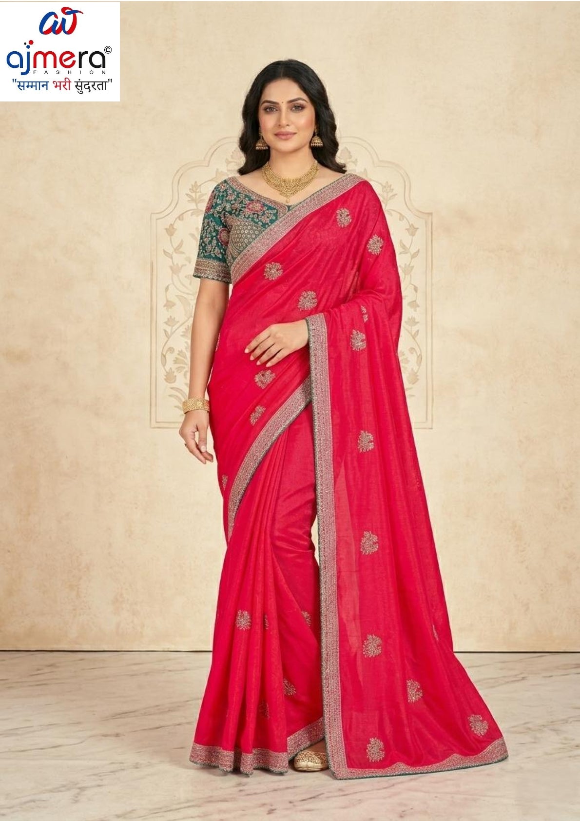 Designer Matching Saree with Blouse Piece for Premium Ethnic and Traditional Wear | CDM-BINDNI