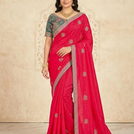 Designer Matching Saree with Blouse Piece for Premium Ethnic and Traditional Wear | CDM-BINDNI