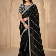 Fancy Matching Saree with Blouse Piece for Premium Ethnic and Traditional Wear | CDM-VALLEY
