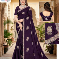 Dyed Saree with Blouse Piece for Premium Ethnic and Traditional Wear | RT-YAMINI