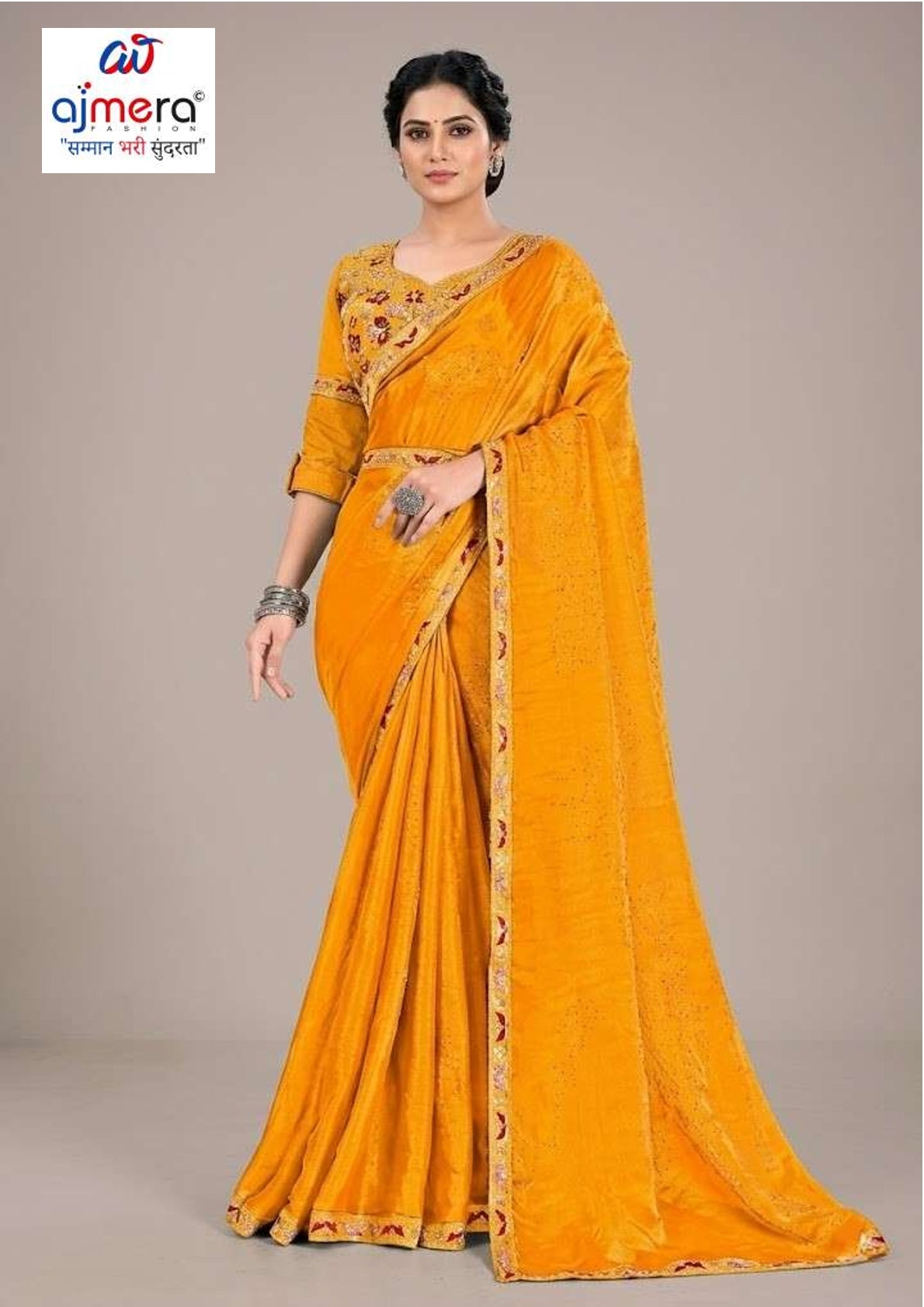 Ladies Matching Saree with Blouse Piece for Premium Ethnic and Traditional Wear | KPS-EXPRESS