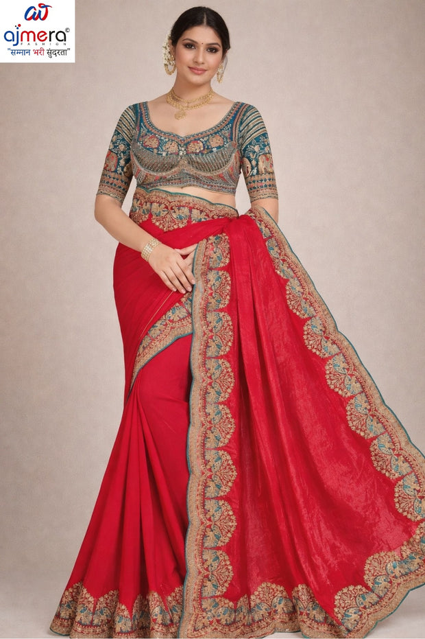 Printed Matching Saree with Blouse Piece for Premium Ethnic and Traditional Wear | CDM-DEVKI
