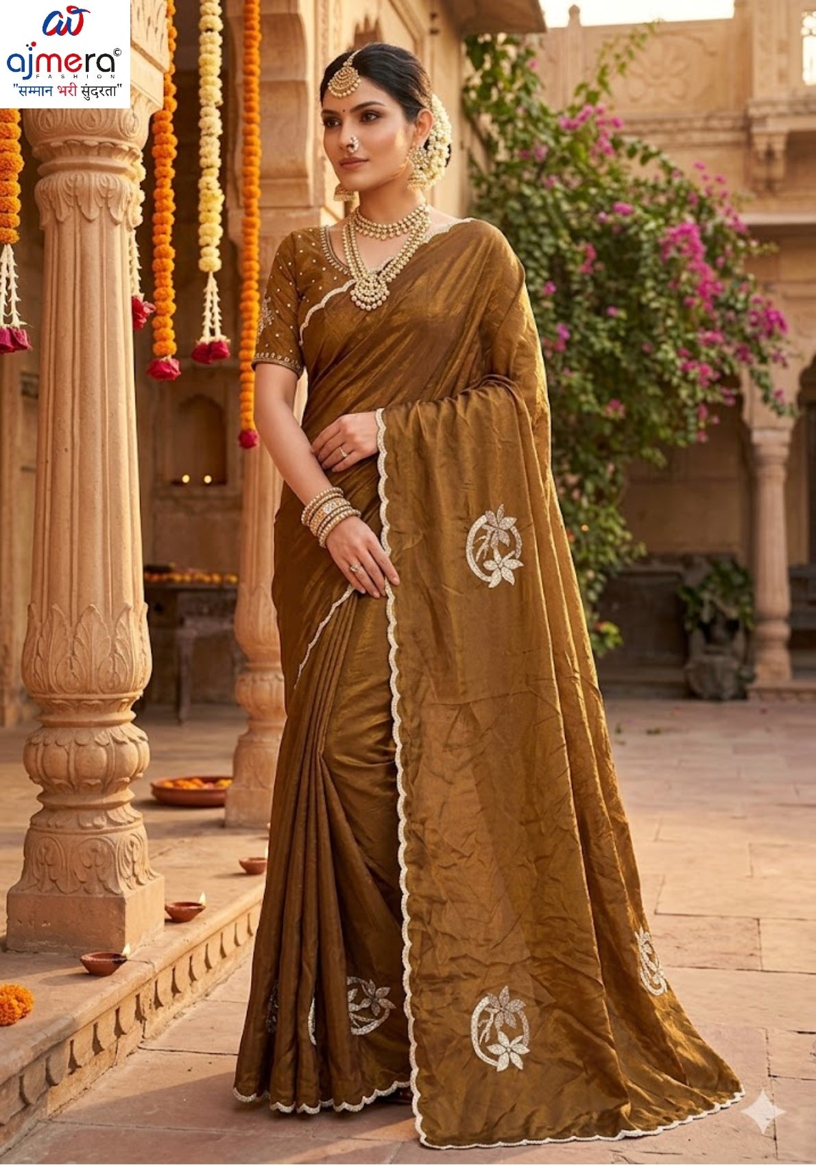 Embroidered Fancy Saree with Blouse Piece for Premium Ethnic and Traditional Wear | VSH-WESTERN-96