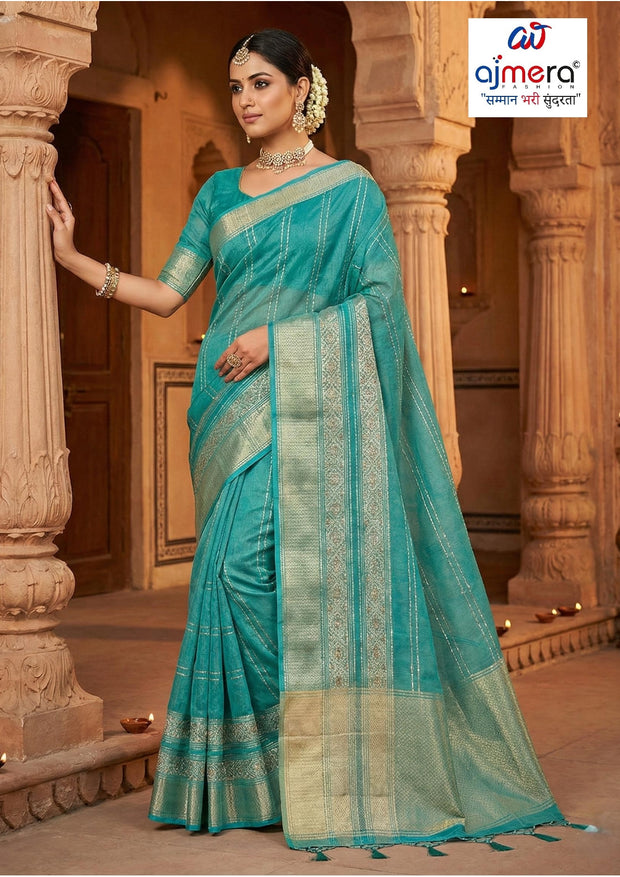 Embroidered Fancy Saree with Blouse Piece for Premium Ethnic and Traditional Wear | SBV-HD-1096