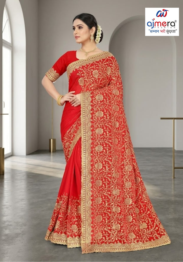 Wholesale Fancy Saree with Blouse Piece for Premium Ethnic and Traditional Wear | VKM-ROCHAK