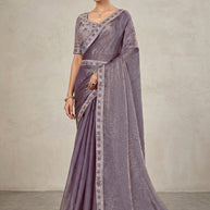 Party Wear Matching Saree with Blouse Piece for Premium Ethnic and Traditional Wear | KPS-MOTOROLA