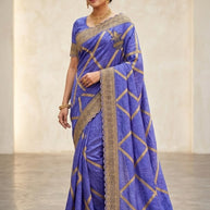 Dyed Fancy Matching Saree with Blouse Piece for Premium Ethnic and Traditional Wear | PSC-SALONI-4337