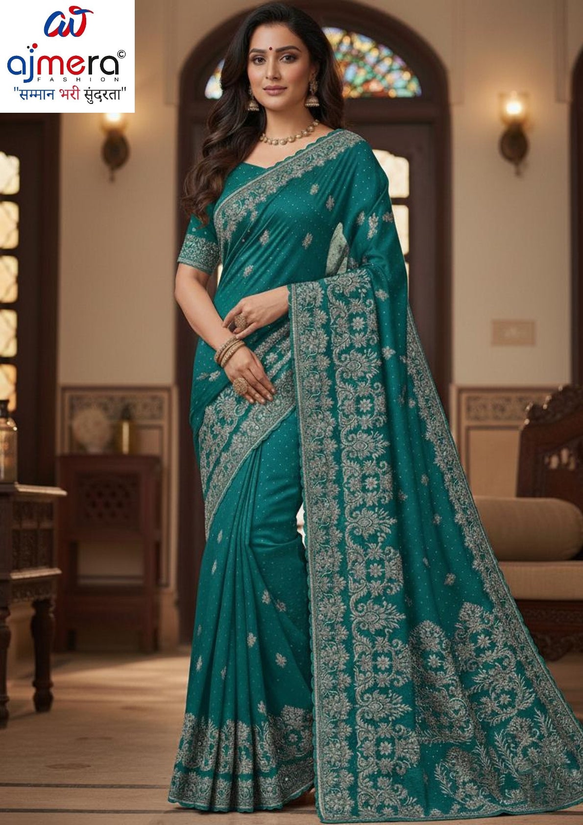 Printed Matching Saree with Blouse Piece for Premium Ethnic and Traditional Wear | SBV-HD-0486