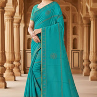 Ladies Matching Saree with Blouse Piece for Premium Ethnic and Traditional Wear | RAL-DANGAL