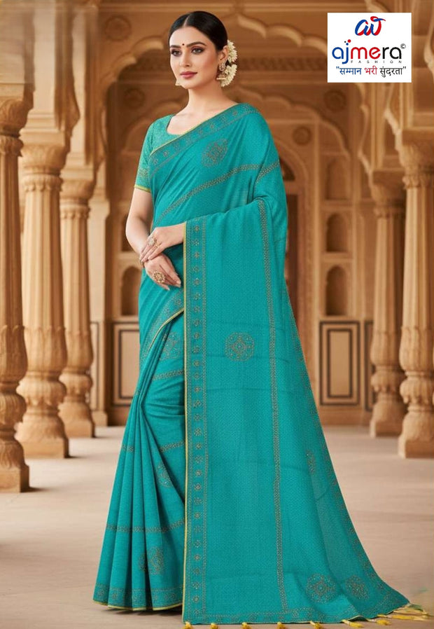 Ladies Matching Saree with Blouse Piece for Premium Ethnic and Traditional Wear | RAL-DANGAL