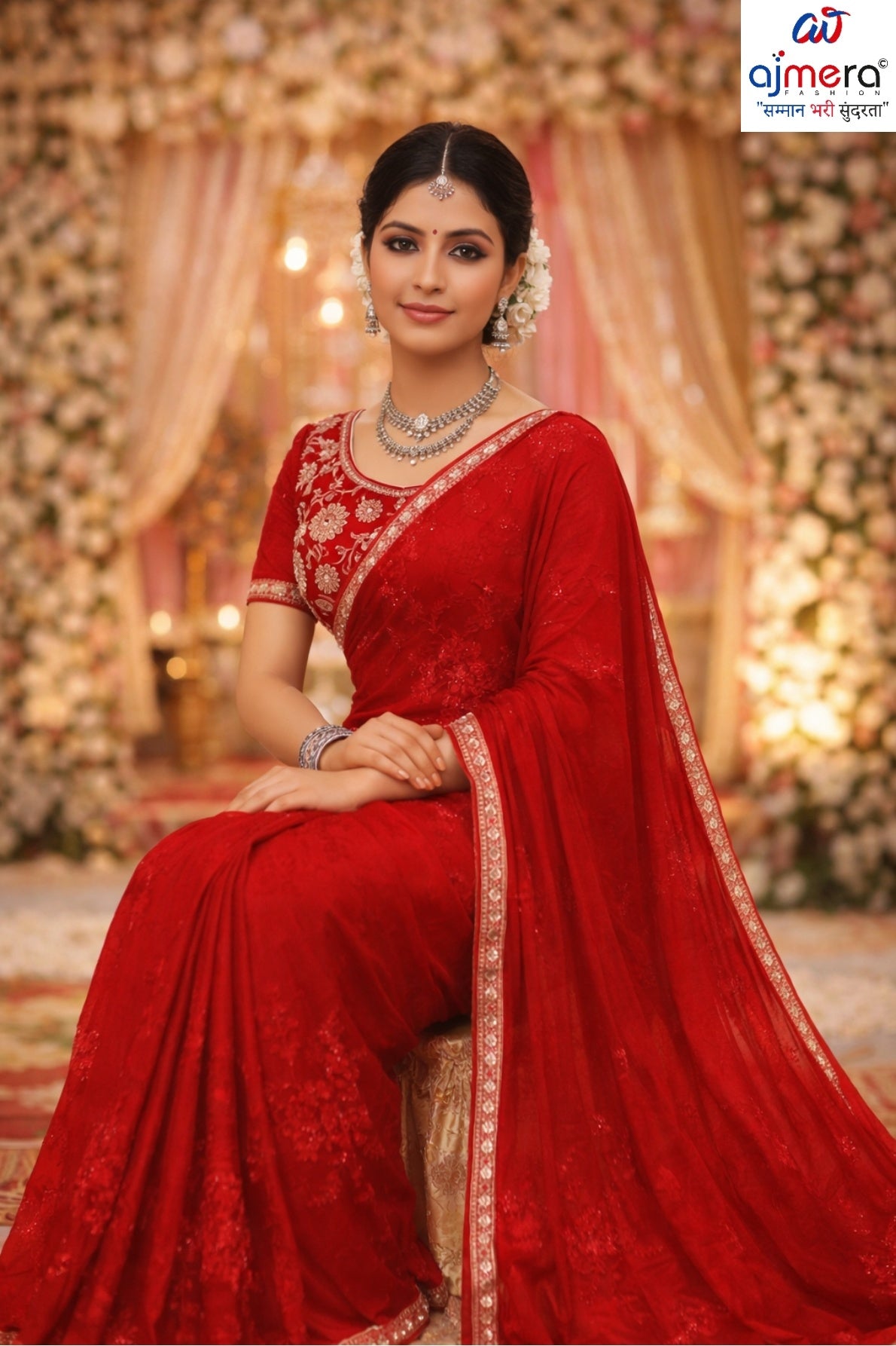 Party Wear Matching Saree with Blouse Piece for Premium Ethnic and Traditional Wear | KPS-GATHA