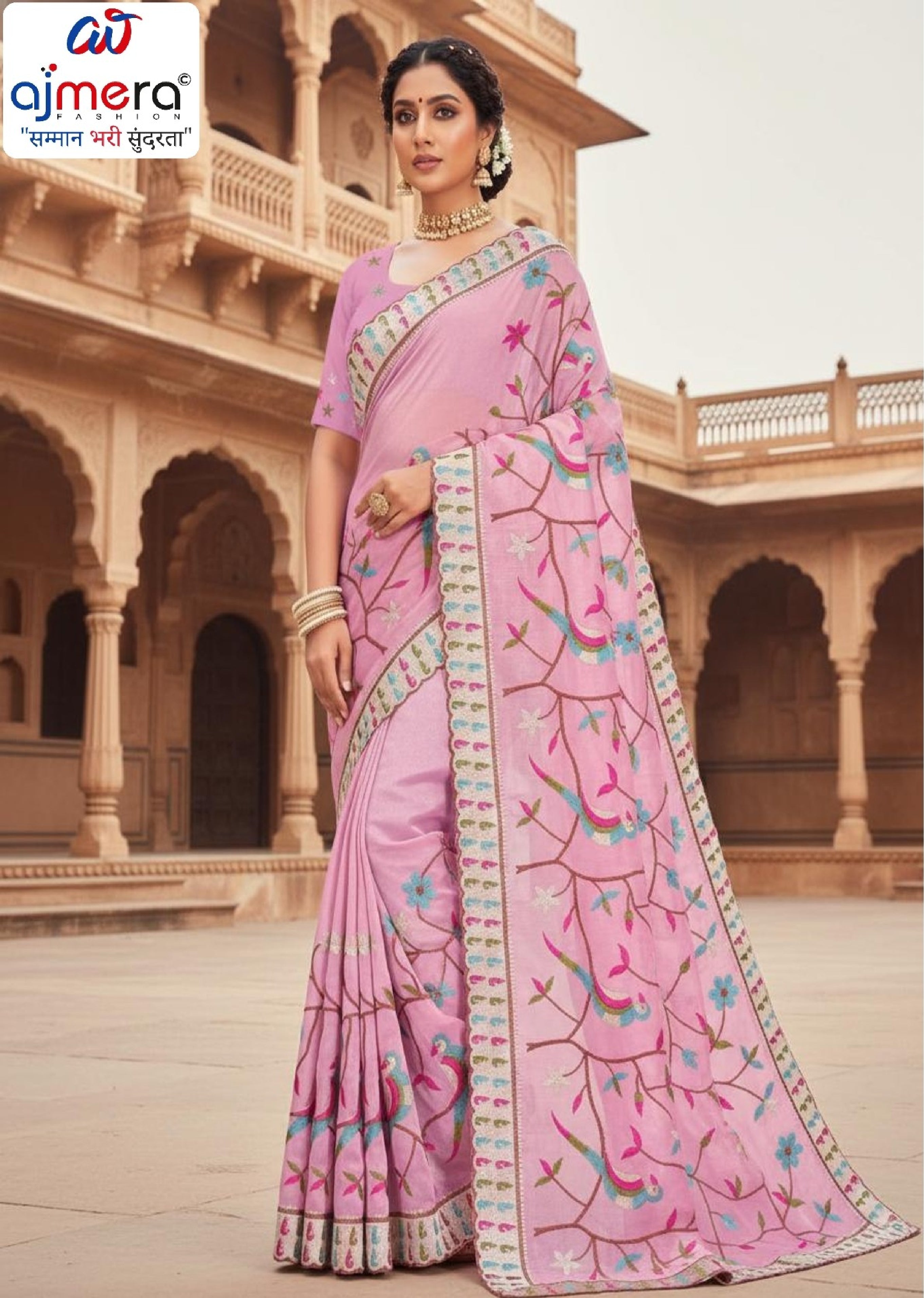Fancy Saree with Blouse Piece for Premium Ethnic and Traditional Wear | KMD-S1046
