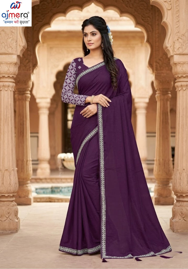 Party Wear Matching Saree with Blouse Piece for Premium Ethnic and Traditional Wear | SMM-8745