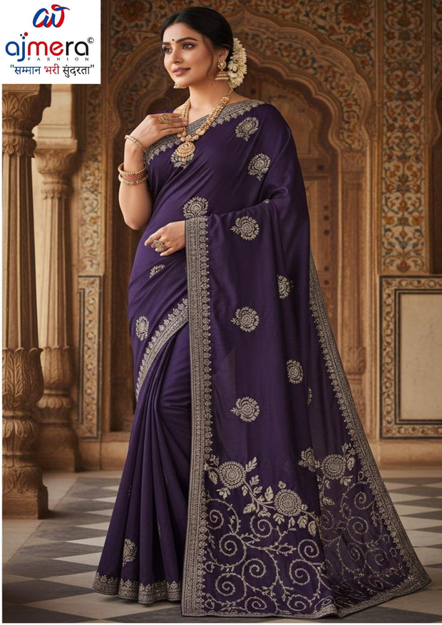Party Wear Matching Saree with Blouse Piece for Premium Ethnic and Traditional Wear | MTE-SAATHI SANGAM