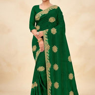 Ethnic Matching Saree with Blouse Piece for Premium Ethnic and Traditional Wear | VKM-SANGEMARMAR