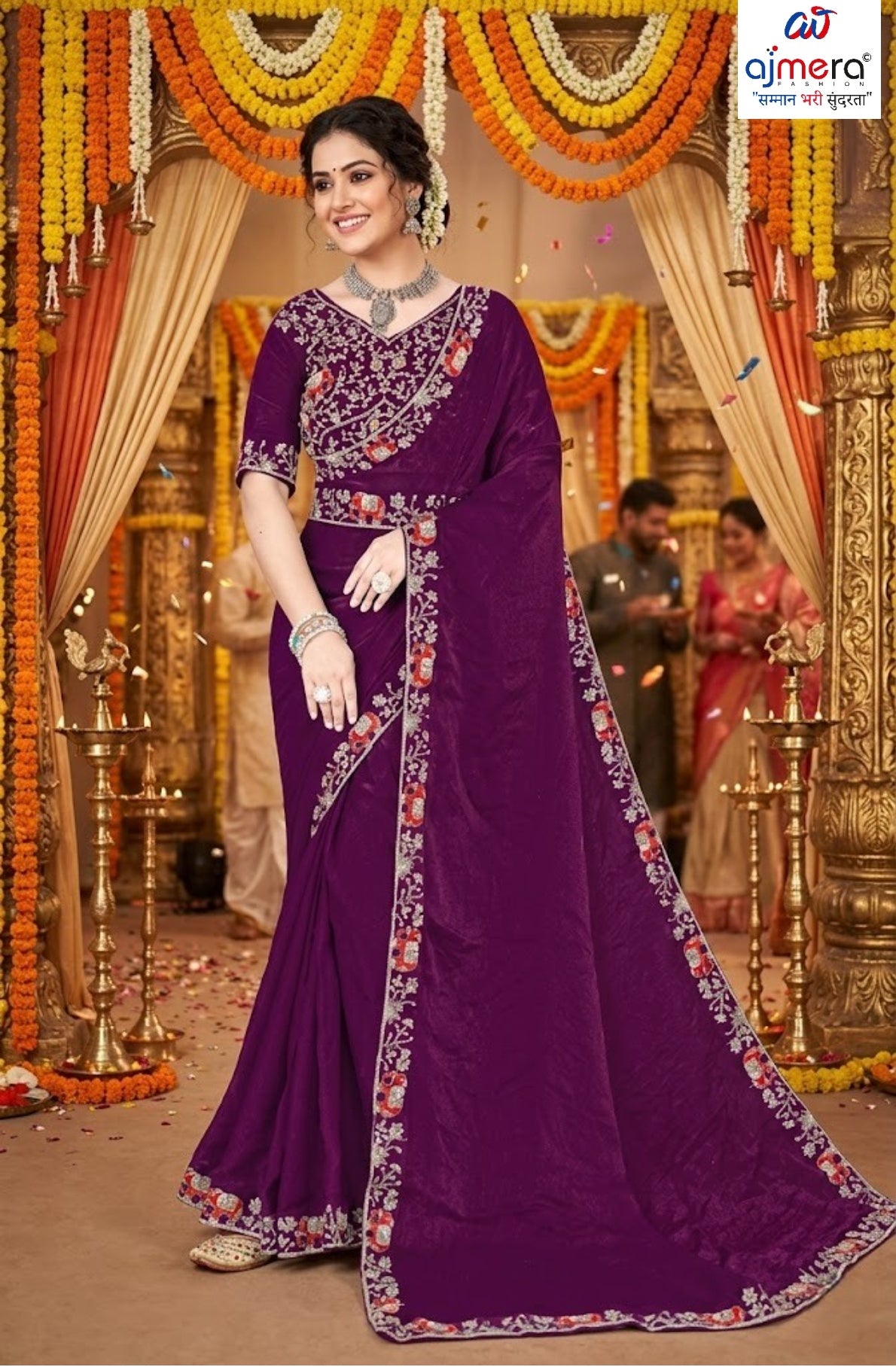 Wholesale Fancy Saree with Blouse Piece for Premium Ethnic and Traditional Wear | KPS-PRATAP