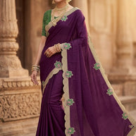 Party Wear Matching Saree with Blouse Piece for Premium Ethnic and Traditional Wear | ADP-PANTALOON