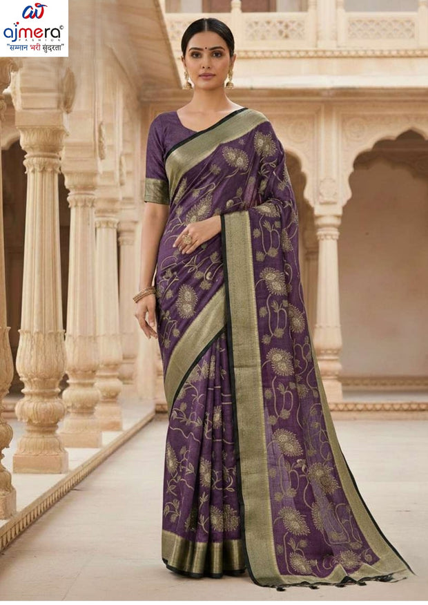 Printed Matching Saree with Blouse Piece for Premium Ethnic and Traditional Wear | SBV-HD-1077