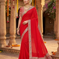 Printed Matching Saree with Blouse Piece for Premium Ethnic and Traditional Wear | KPS-ARJUN