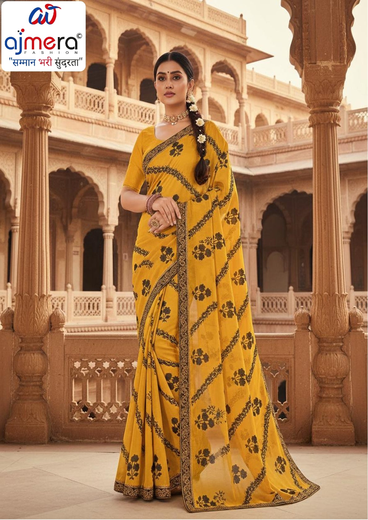 Printed Matching Saree with Blouse Piece for Premium Ethnic and Traditional Wear | MTE-BLACK SONAM