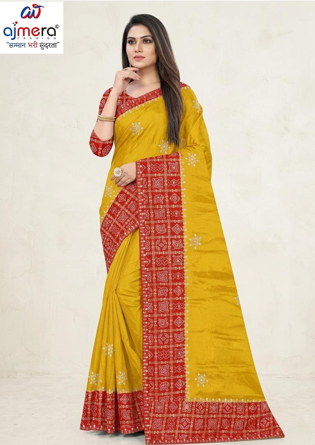 Wholesale Fancy Saree with Blouse Piece for Premium Ethnic and Traditional Wear | SIR-RANI